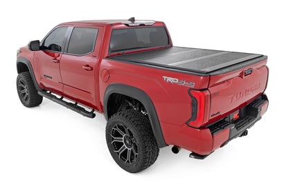 Rough Country 47514551B Hard Low Profile Bed Cover | 5'7" Bed | Cargo Mgmt | Toyota Tundra (22-25)