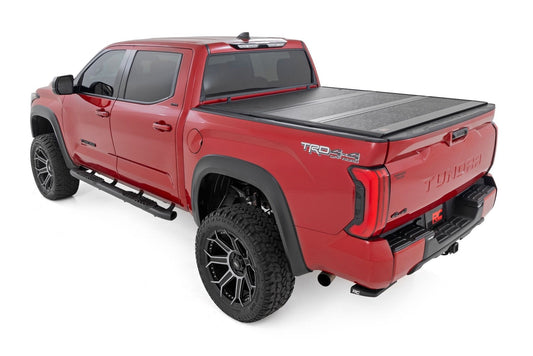 Rough Country 47514551B Hard Low Profile Bed Cover | 5'7" Bed | Cargo Mgmt | Toyota Tundra (22-25)