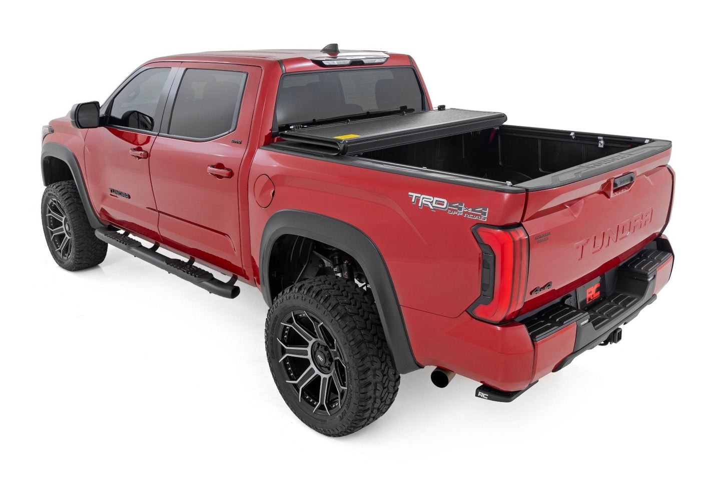 Rough Country 47514551B Hard Low Profile Bed Cover | 5'7" Bed | Cargo Mgmt | Toyota Tundra (22-25)
