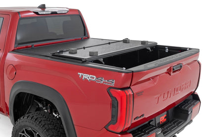 Rough Country 47514551B Hard Low Profile Bed Cover | 5'7" Bed | Cargo Mgmt | Toyota Tundra (22-25)