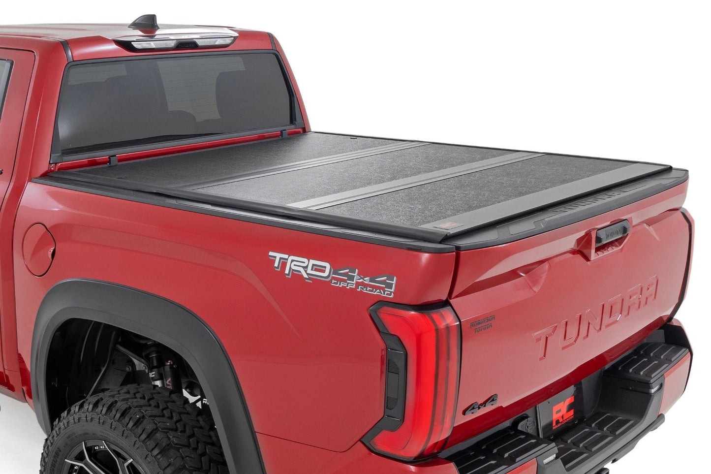 Rough Country 47514551B Hard Low Profile Bed Cover | 5'7" Bed | Cargo Mgmt | Toyota Tundra (22-25)
