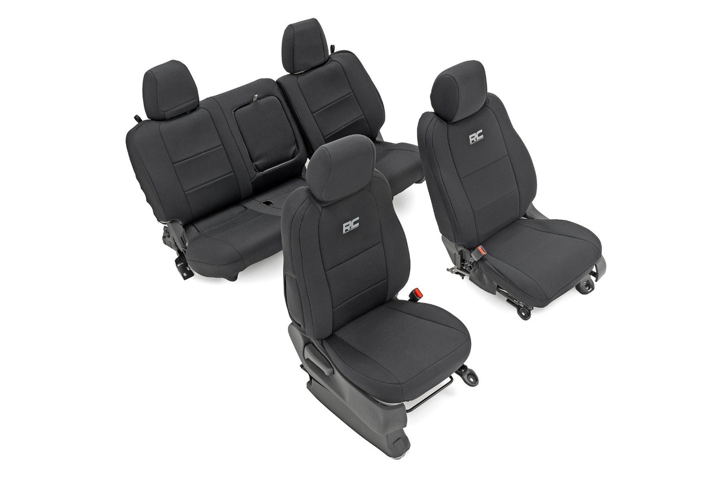 Rough Country 91058 Seat Covers | FR & RR | Crew Cab | Nissan Frontier 2WD/4WD (2022-2026)