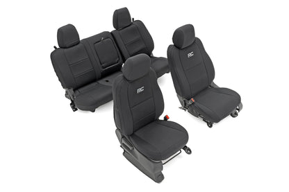 Rough Country 91058 Seat Covers | FR & RR | Crew Cab | Nissan Frontier 2WD/4WD (2022-2026)