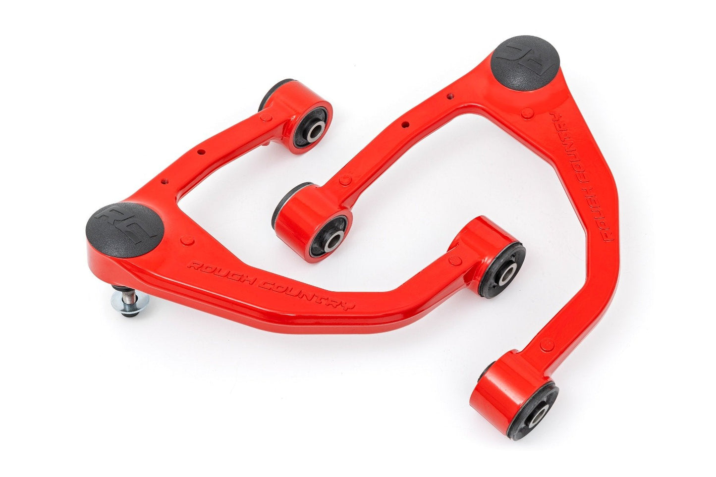 Rough Country 76801RED Red Forged Upper Control Arms | OE Upgrade | Toyota Tundra 2WD/4WD (22-25)