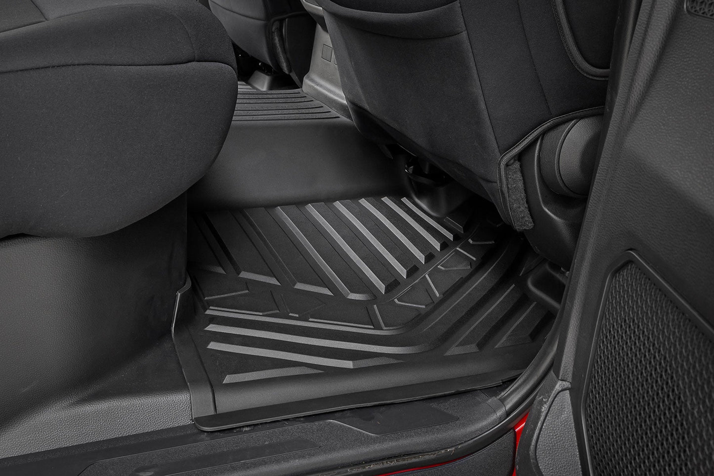 Rough Country FF-71780 Flex-Fit Floor Mats | FR & RR | CrewMax | Toyota Tundra 2WD/4WD (2022-2025)