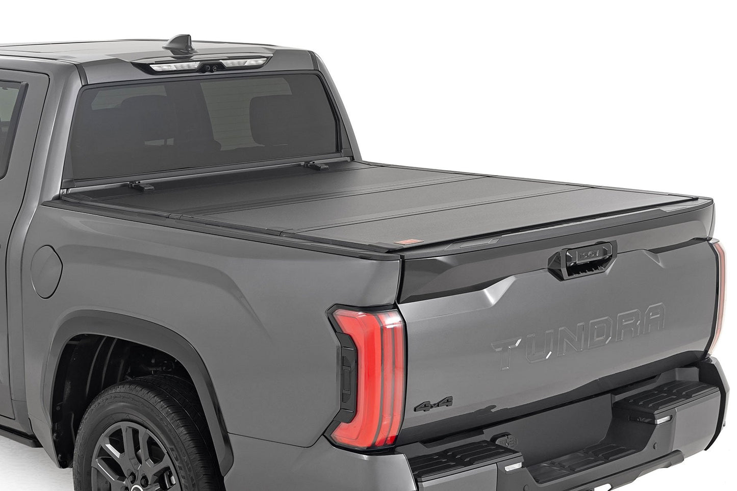 Rough Country 49514551 Hard Tri-Fold Flip Up Bed Cover | 5'7" | Toyota Tundra 2WD/4WD (2022-2025)