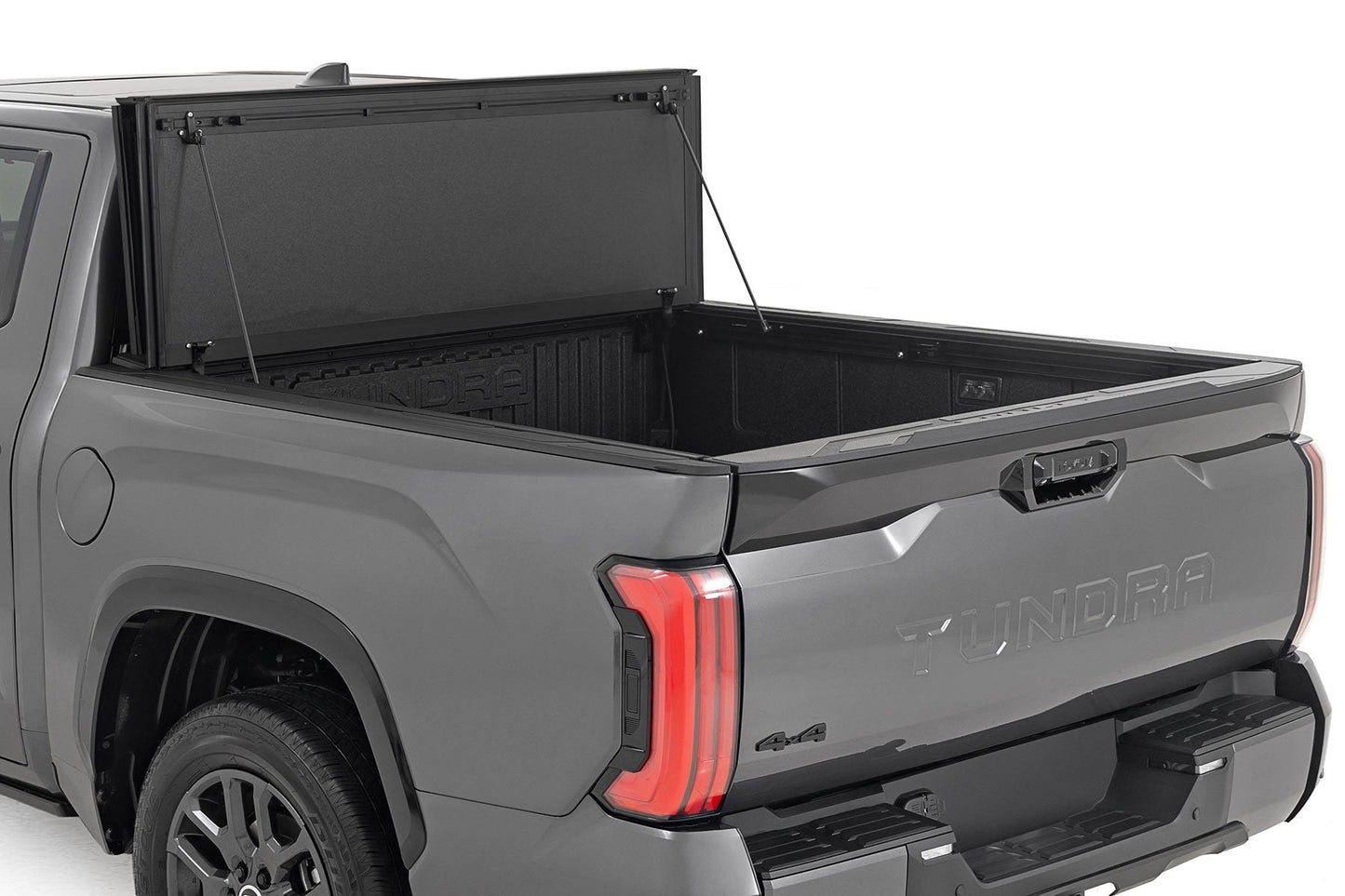 Rough Country 49514551 Hard Tri-Fold Flip Up Bed Cover | 5'7" | Toyota Tundra 2WD/4WD (2022-2025)