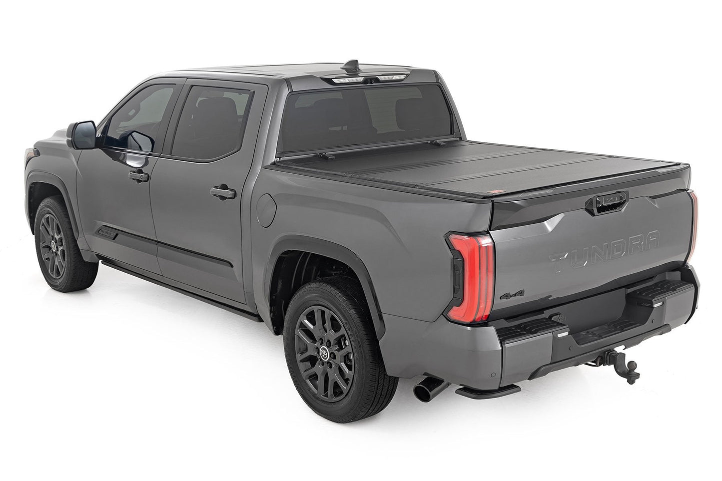 Rough Country 49514551 Hard Tri-Fold Flip Up Bed Cover | 5'7" | Toyota Tundra 2WD/4WD (2022-2025)