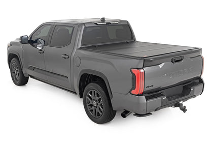 Rough Country 49514551 Hard Tri-Fold Flip Up Bed Cover | 5'7" | Toyota Tundra 2WD/4WD (2022-2025)