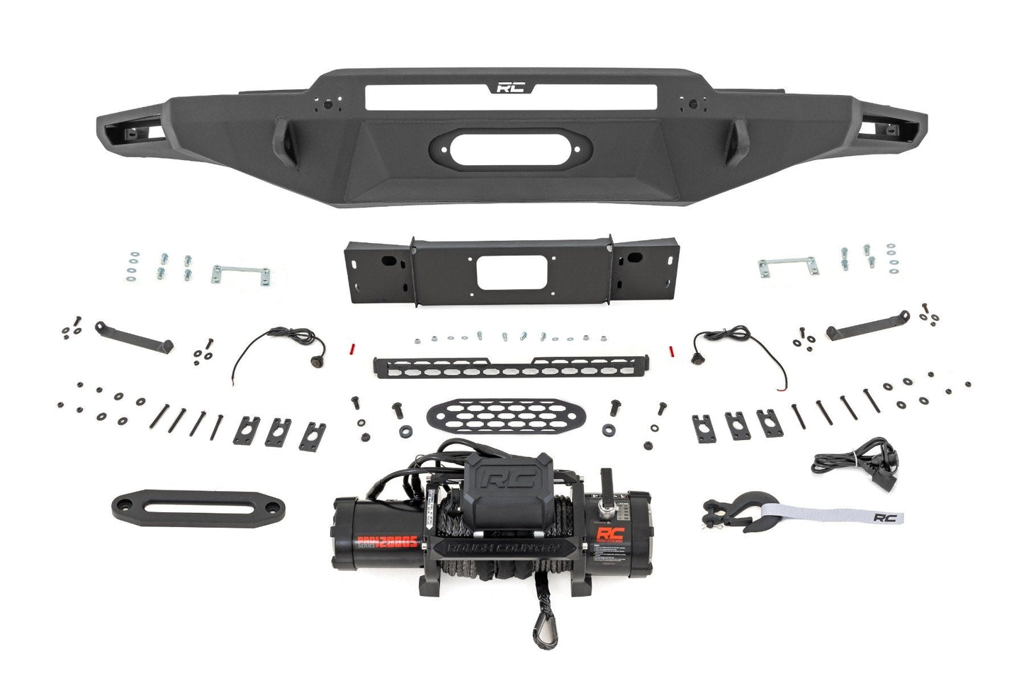 Rough Country 72006 Hybrid Front Bumper | 12000S | Toyota Tundra 2WD/4WD (2022-2025)