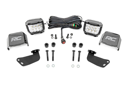 Rough Country 93223 LED Light Kit | Front Mount | 3" Chrome Pair | Wide Angle | Segway 570 F