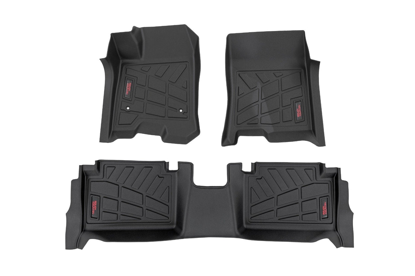 Rough Country SM21313 Sure-Fit Floor Mats | Front & Rear | Chevy/GMC Canyon/Colorado 2WD/4WD (2023-2026)