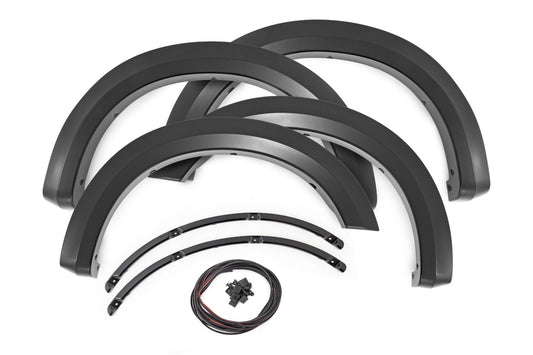 Rough Country S-F20231-PQ Sport Fender Flares | PQ Race Red | Ford F-250/F-350 Super Duty (23-26)