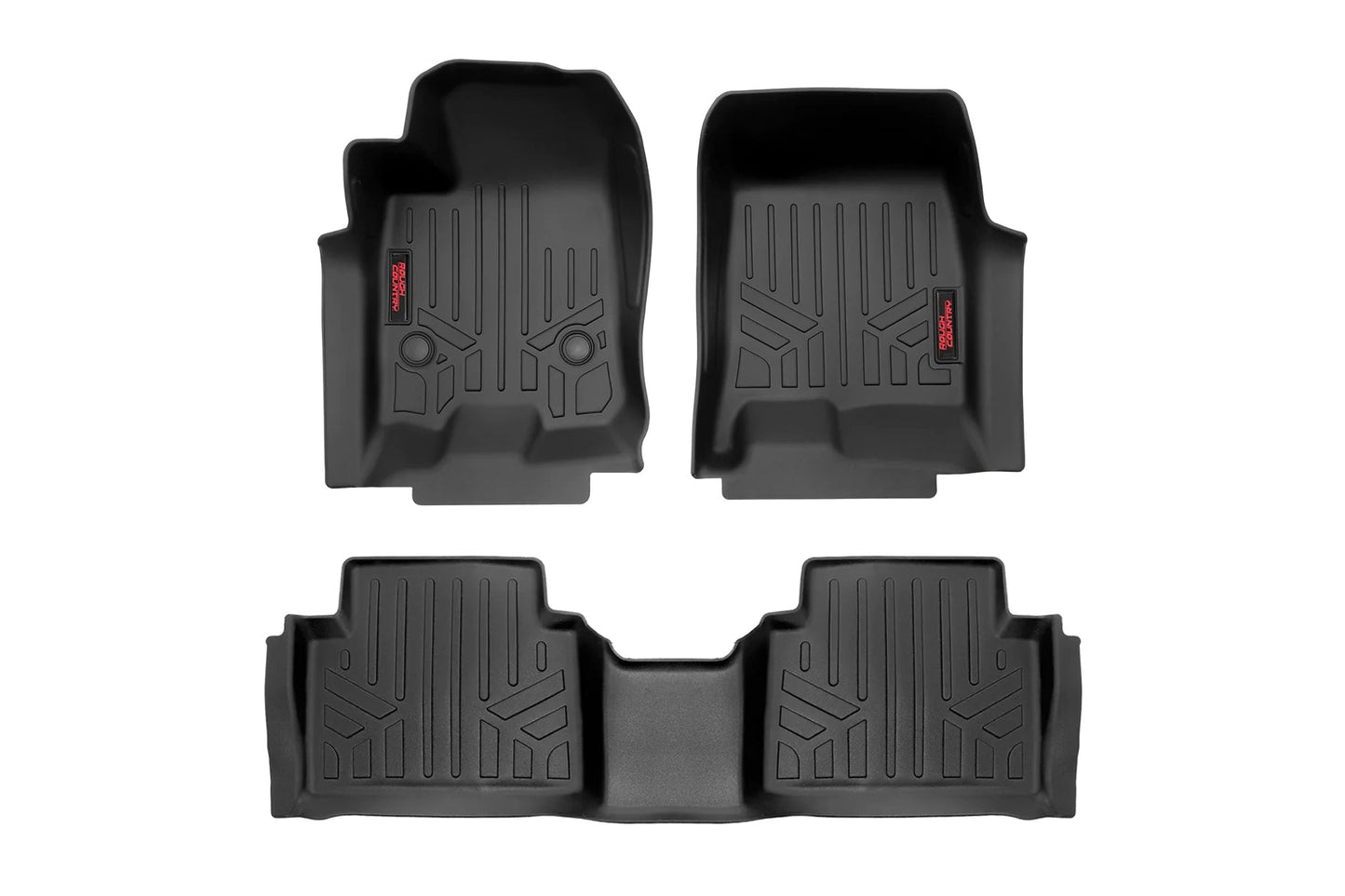 Rough Country M-21313 Floor Mats | FR & RR | Crew | Chevy/GMC Canyon/Colorado 2WD/4WD (2023-2026)