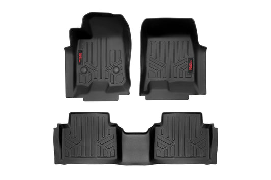Rough Country M-21313 Floor Mats | FR & RR | Crew | Chevy/GMC Canyon/Colorado 2WD/4WD (2023-2026)