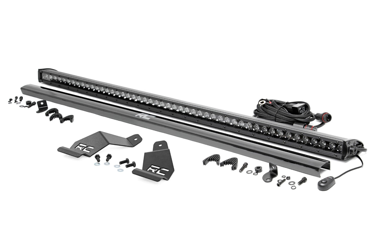 Rough Country 71213 LED Light Mount | 50" Black Single Row | CFMOTO UFORCE U10 Pro