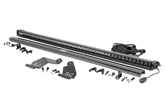Rough Country 71213 LED Light Mount | 50" Black Single Row | CFMOTO UFORCE U10 Pro