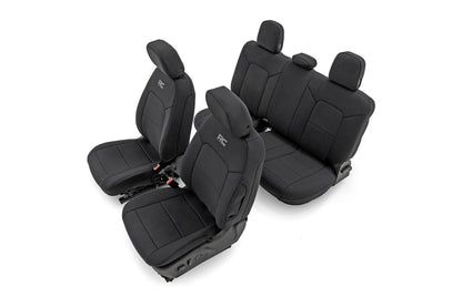 Rough Country 91069 Seat Covers | Front Bucket  | Rear Bench | Chevy/GMC Canyon/Colorado (23-26)