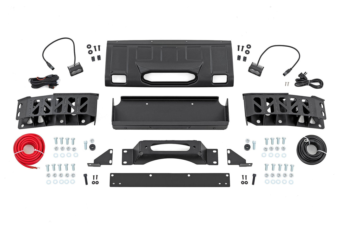 Rough Country 10750 Hidden Winch Mount | Yellow SAE | Fog | Toyota Land Cruiser 4WD (2024-2025)