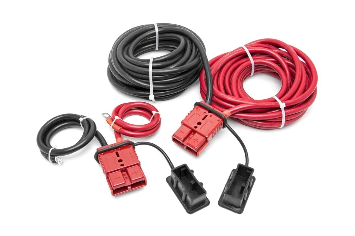 Rough Country RS108 Winch Power Cable | Quick Disconnect | 24 Ft