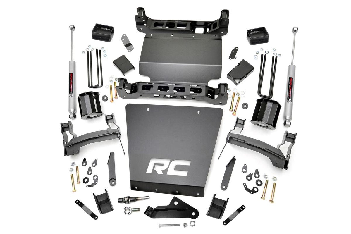 Rough Country 29130 5 Inch Lift Kit | Bracket | Chevy Silverado & GMC Sierra 1500 4WD (2014-2018 & Classic)
