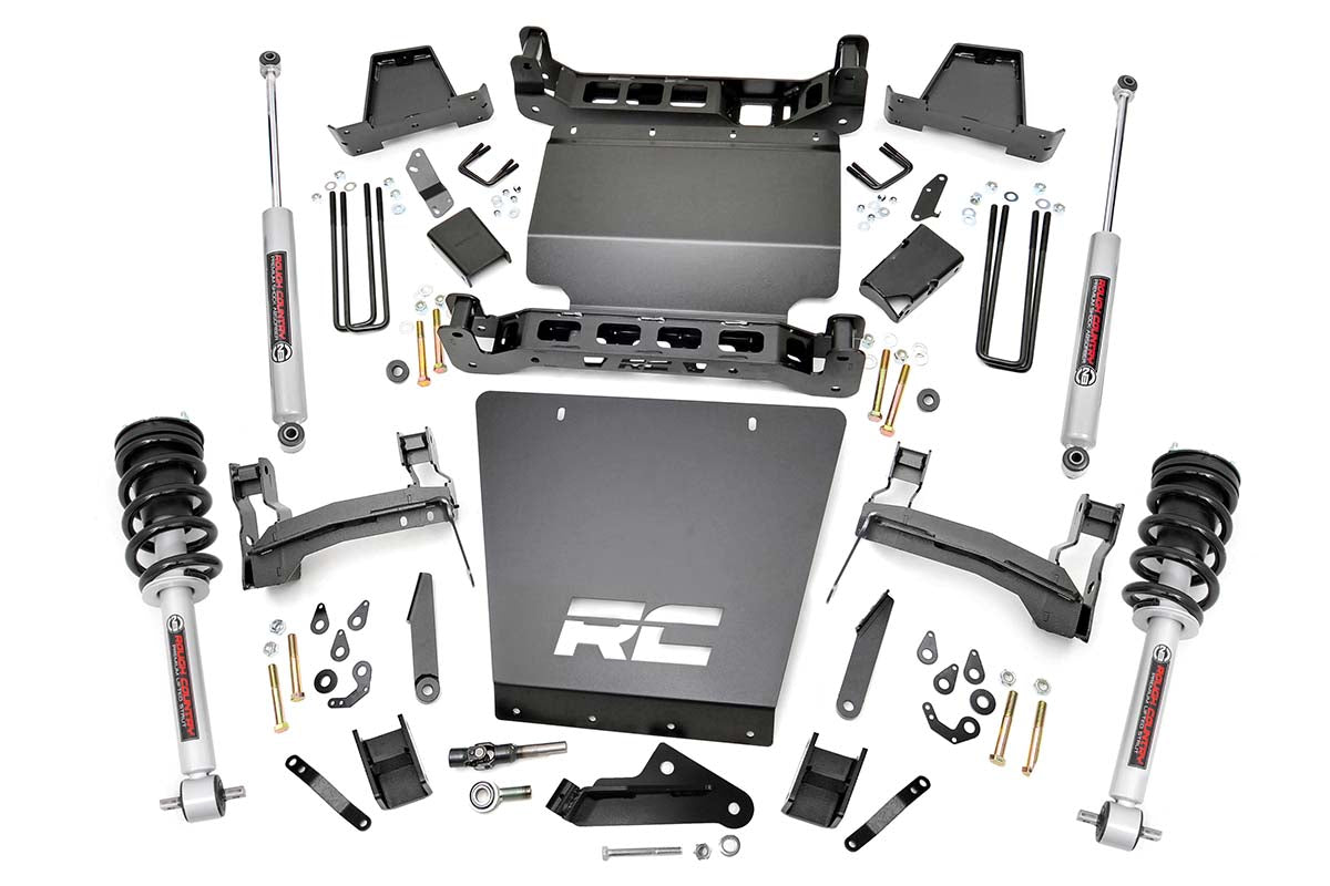 Rough Country 29833 7 Inch Lift Kit | Bracket | N3 Struts | Chevy/GMC 1500 (14-16)