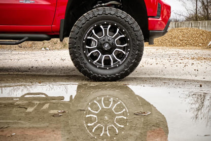 Rough Country 93209012 Rough Country 93 Series Wheel | One-Piece | Machined Black | 20x9 | 6x5.5/6x135 | 0mm