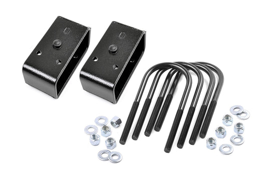 Rough Country 6557 2 Inch Block & U-Bolt Kit | Ford F-250 Super Duty 2WD/4WD (2005-2010)