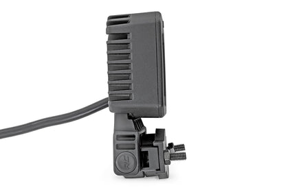 Rough Country 70802 Black Series LED Light Pair | 2 Inch | Flood | Swivel Mount