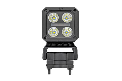 Rough Country 70802 Black Series LED Light Pair | 2 Inch | Flood | Swivel Mount