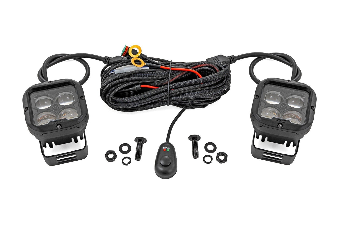 Rough Country 70115 2 Inch SAE Driving Light Pods | Pair