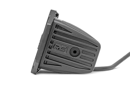 Rough Country 70903BLKDRLA 2 Inch Black Series LED Light Pods | Spot | Square |  Amber DRL