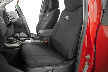 Rough Country 91058 Seat Covers | FR & RR | Crew Cab | Nissan Frontier 2WD/4WD (2022-2026)