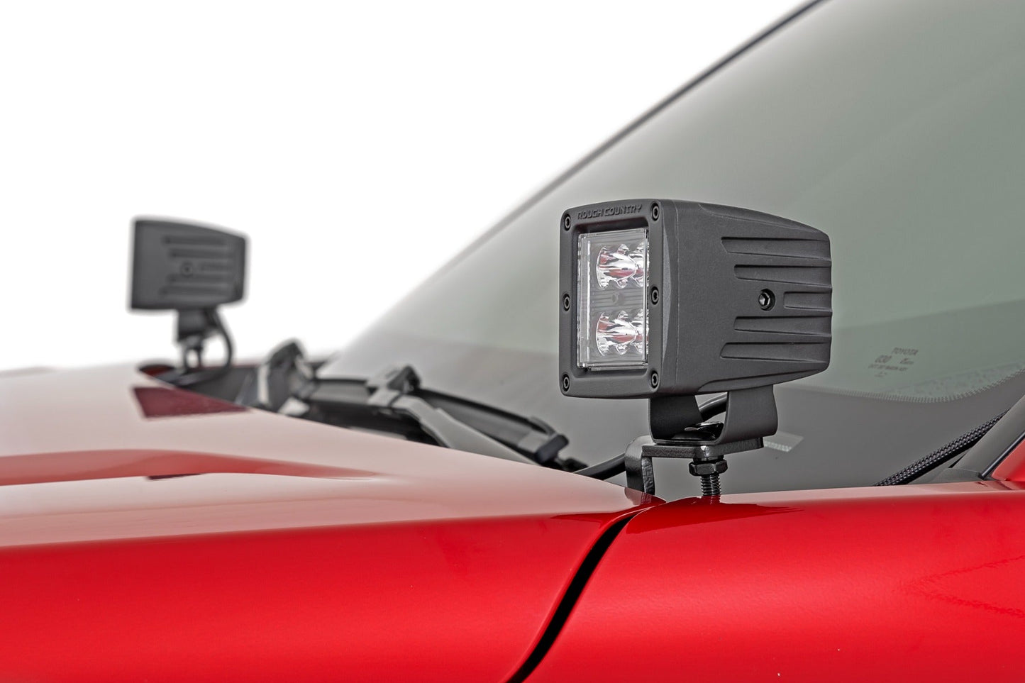 Rough Country 72102 LED Light Kit | Ditch Mount | 2" Black Pair | Flood | Toyota Tacoma (24-25)