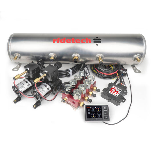 Ridetech 30534700 BigRed RidePro E5 air suspension control system with 5 gallon tank.