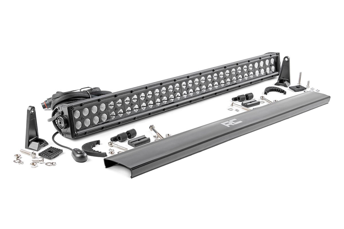 Rough Country 70930BL 30 Inch Black Series LED Light Bar | Dual Row