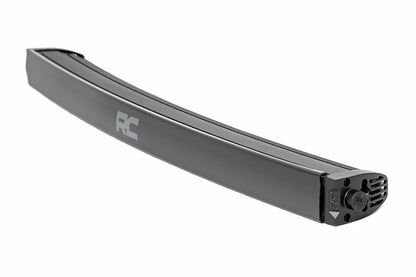 Rough Country 72730BLDRL 30 Inch Black Series LED Light Bar | Curved | Single Row | Cool White DRL