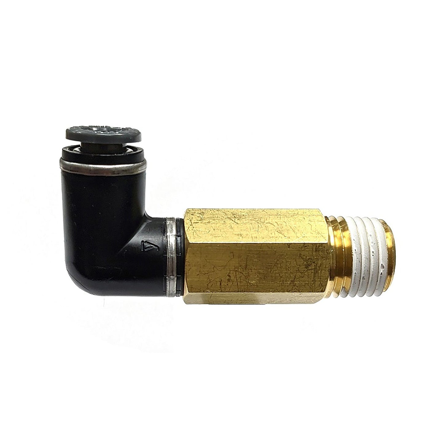 Ridetech 31954800 Airline Fitting, Extended 1/4" NPT to 1/4" Swivel Elbow (FIT4800)