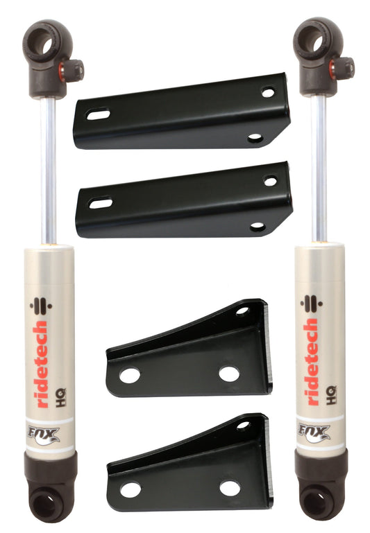 Ridetech 11339510 Rear HQ Shock Kit for 1963-1972 C10.  For use with 4" lowering springs.