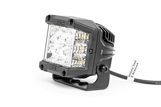 Rough Country 70904 3 Inch Chrome Series LED Lights | Wide Angle Osram | Pair