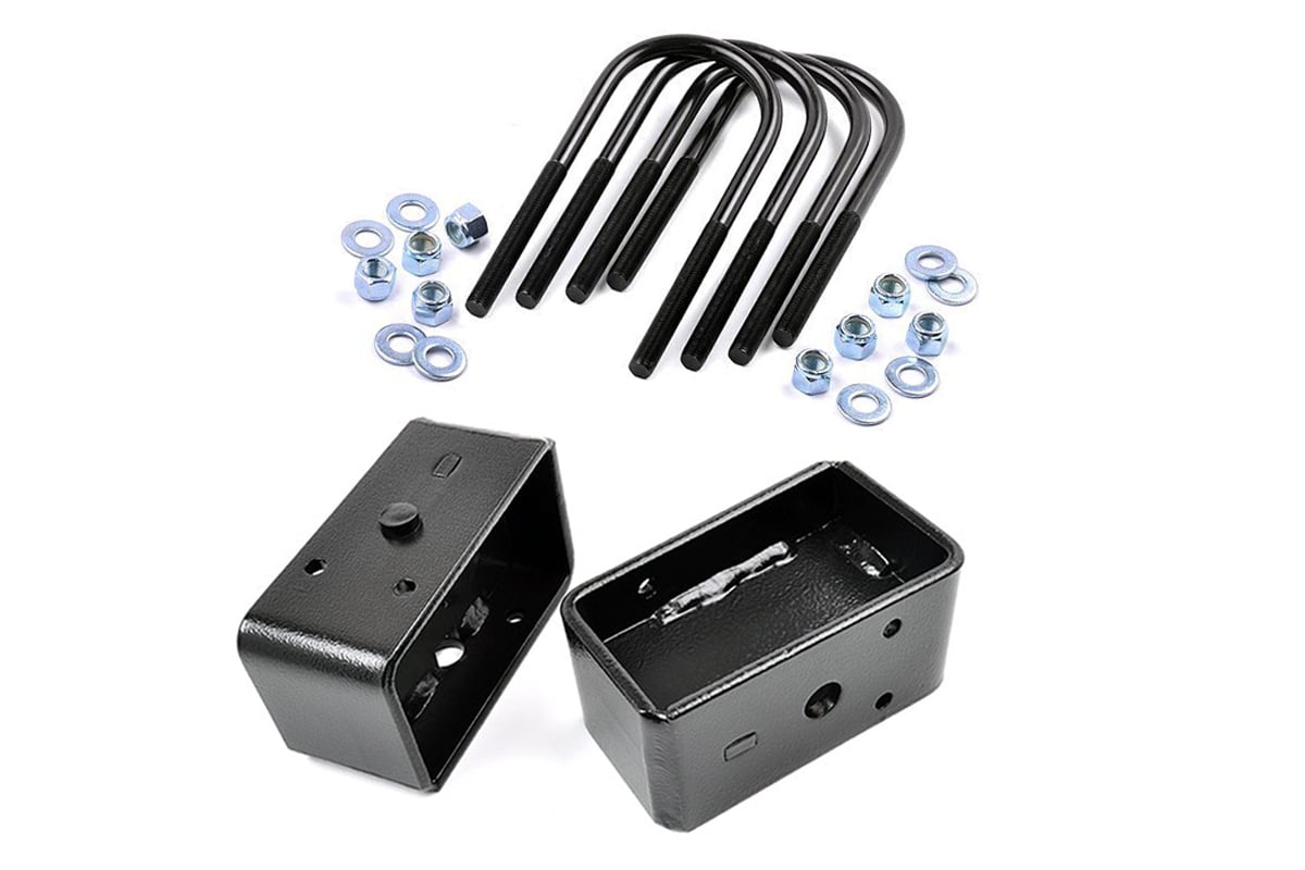 Rough Country 6539 3 Inch Block & U-Bolt Kit | Ford Excursion/F-250 Super Duty/F-350 Super Duty