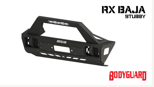 Bodyguard Bumpers 47077TNB RX Series Stubby Baja - Textured Black Front Bumper
