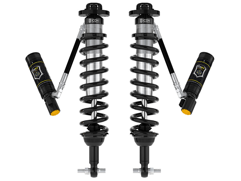 ICON 2021-2023 Ford Bronco, Front, 1.5-4” Lift, V.S. 2.5 Series Coilover Kit, Remote Reservoir w/ CDEV