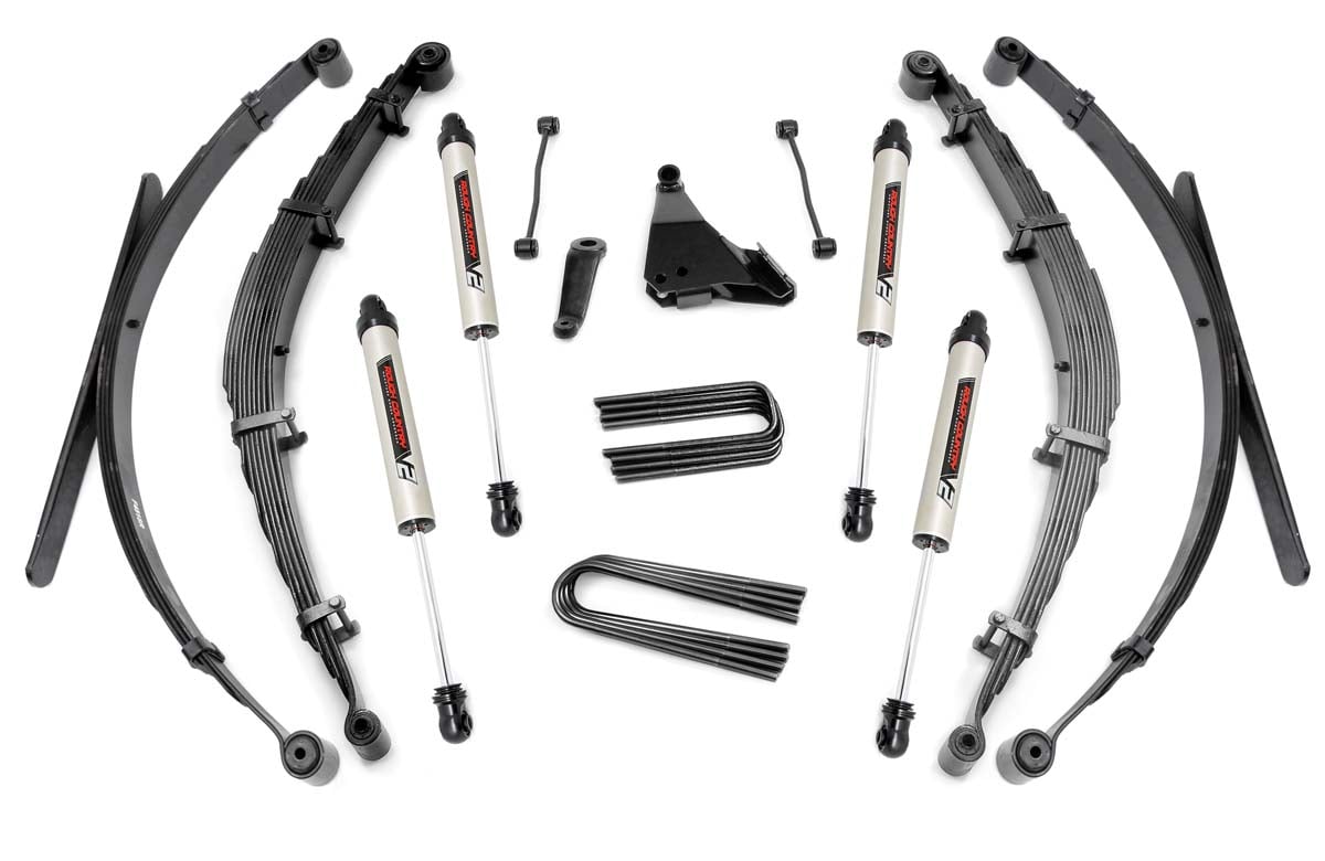 Rough Country 49270 6 Inch Lift Kit | Rear Springs | V2 | Ford F-250/F-350 Super Duty 4WD (1999)