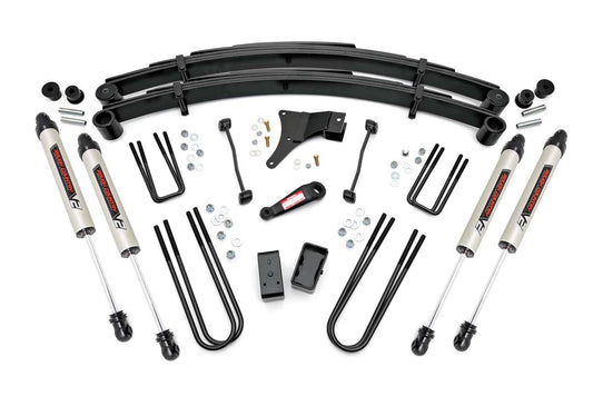 Rough Country 49470 4 Inch Lift Kit | Rear Blocks | V2 | Ford F-250/F-350 Super Duty 4WD (1999)