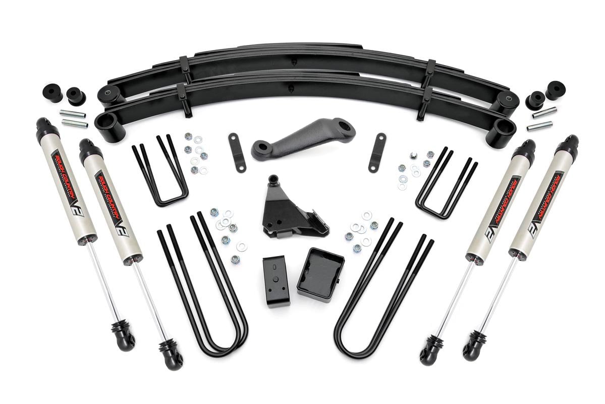 Rough Country 49670 6 Inch Lift Kit | Rear Blocks | V2 | Ford F-250/F-350 Super Duty 4WD (99-04)