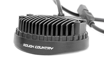 Rough Country 70804 4 Inch Chrome Series LED Light | Round | Pair