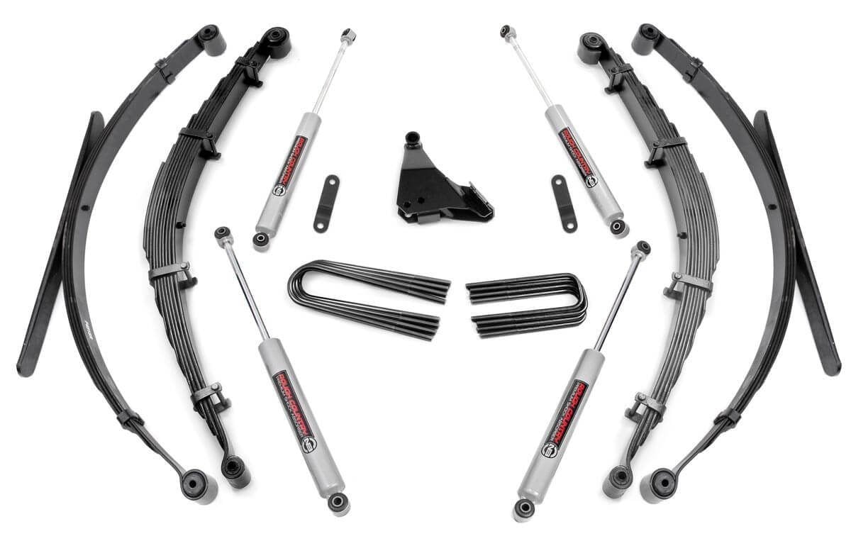 Rough Country 50130 4 Inch Lift Kit | Rear Springs | Ford F-250/F-350 Super Duty 4WD (1999-2004)