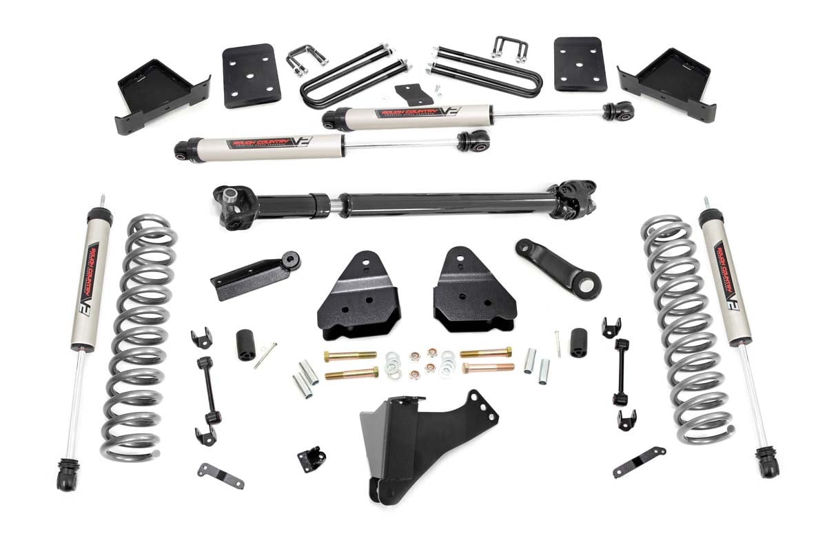 Rough Country 51771 6 Inch Lift Kit | OVLDS | D/S | V2 | Ford F-250/F-350 Super Duty 4WD (17-22)