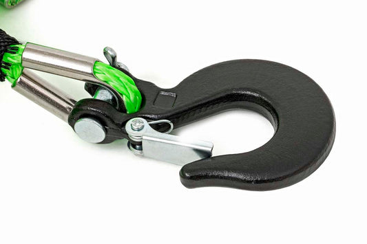 Rough Country RS142 Synthetic Rope | 1/4 Inch  | 50 Ft | Lime Green